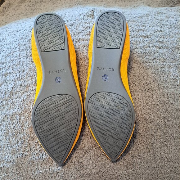 Yellow Rothy's The Point flats Size 9 - Picture 2 of 8